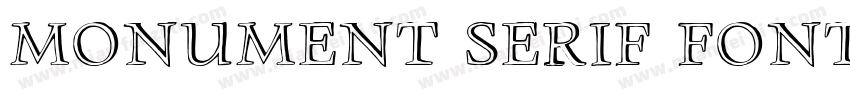 Monument Serif Font字体转换
